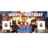 LEGO PERSONALISED BIRTHDAY PARTY BANNER