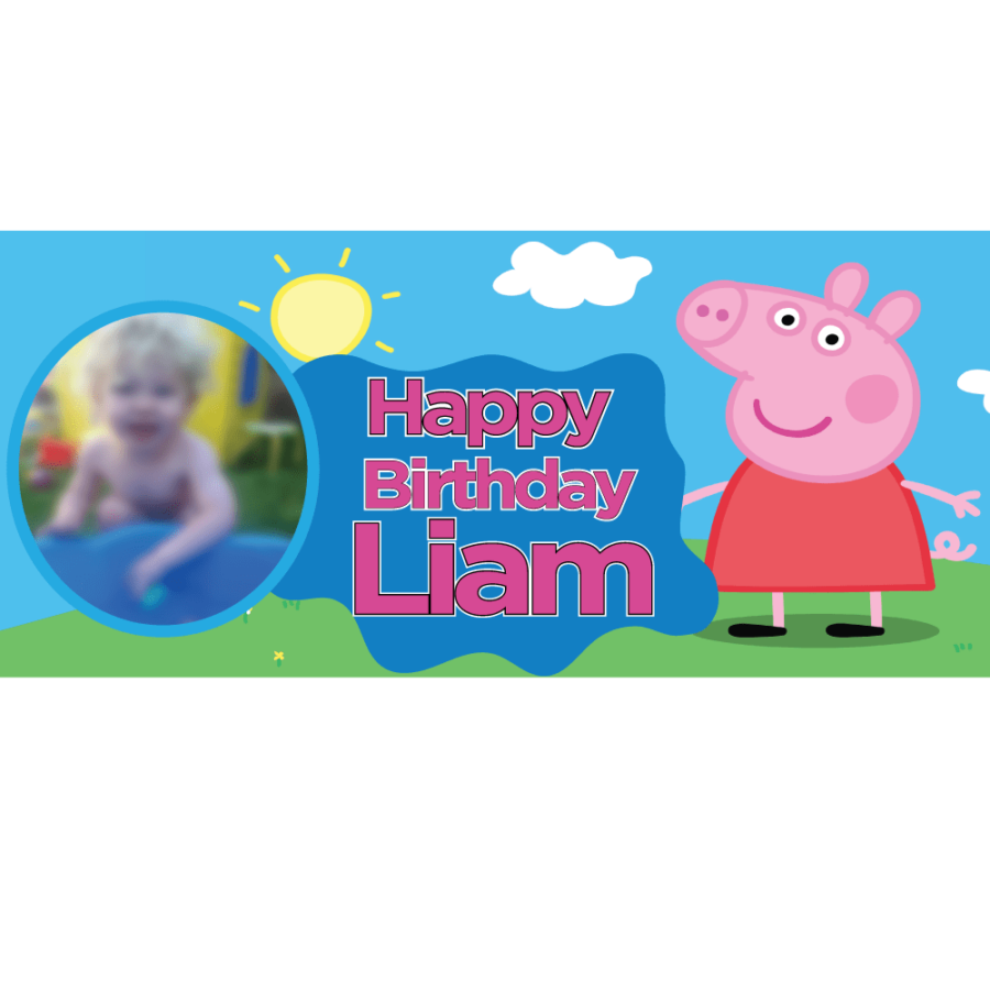 PEPPA PIG PERSONLISED BIRTHDAY PARTY BANNER