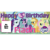 MY LITTLE PONY PERSONALISED BIRTHDAY PARTY BANNER